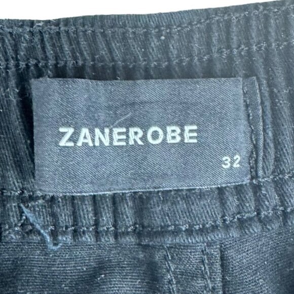 Zanerobe Men's Sureshot Chino Cargo Pant Jogger Black Drawstring US 32 - Picture 8 of 11